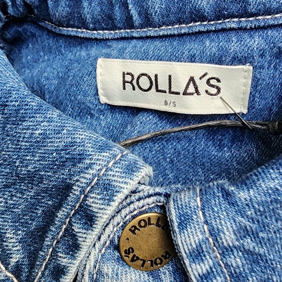 ROLLA'S NWT Sailor Jumpsuit Breaker in Mid Vintage Blue Size 8/s - Picture 5 of 13